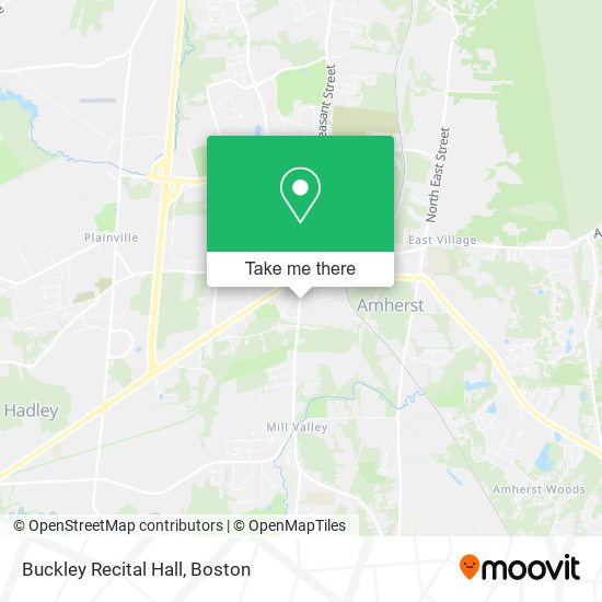 Mapa de Buckley Recital Hall