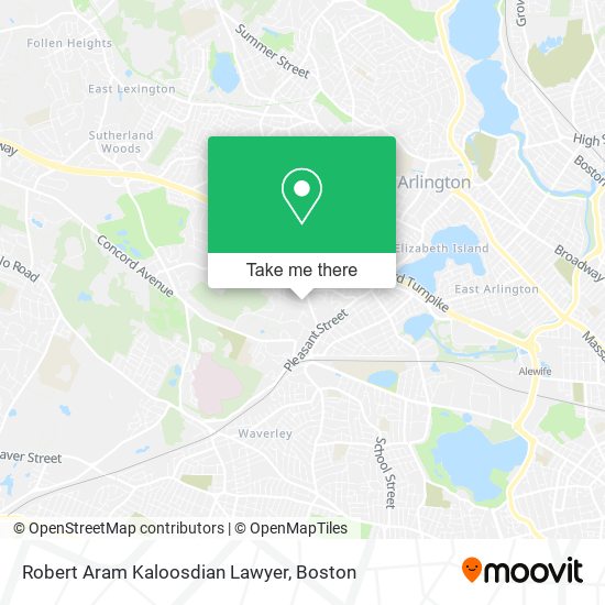 Robert Aram Kaloosdian Lawyer map
