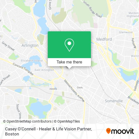 Mapa de Casey O'Connell - Healer & Life Vision Partner