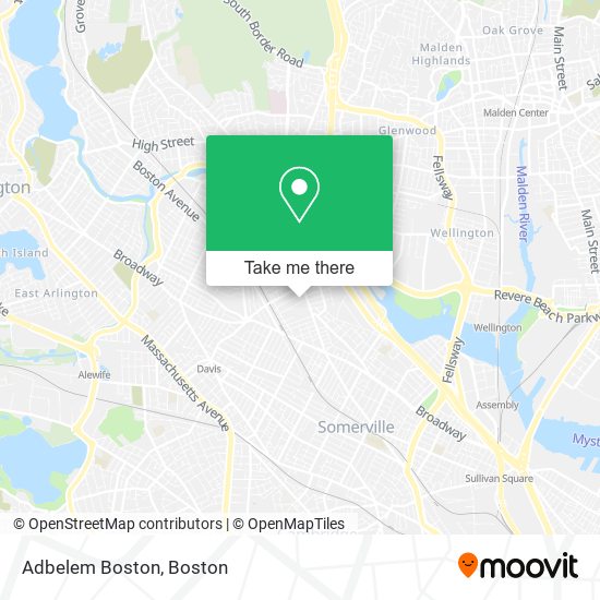 Adbelem Boston map