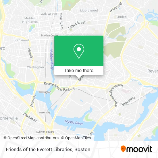 Friends of the Everett Libraries map