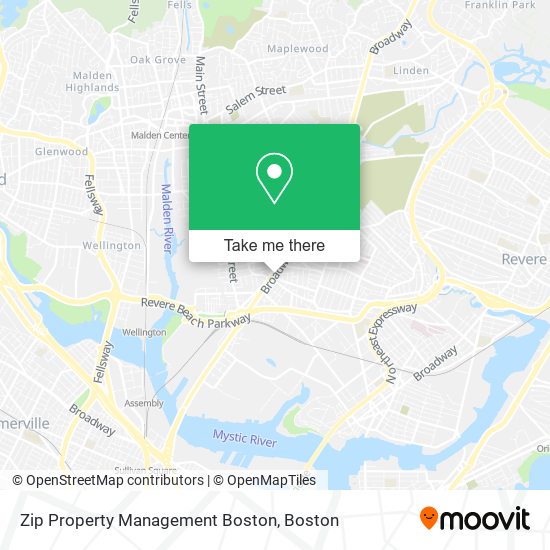 Mapa de Zip Property Management Boston