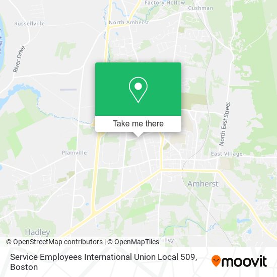 Service Employees International Union Local 509 map