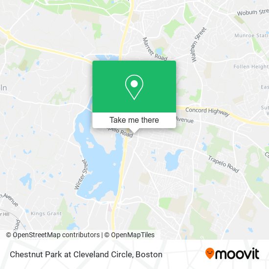 Mapa de Chestnut Park at Cleveland Circle