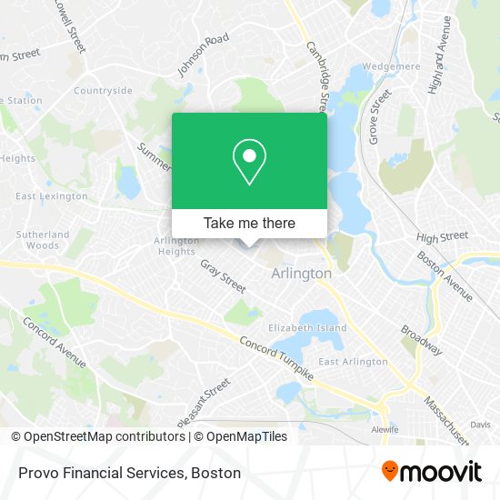 Mapa de Provo Financial Services