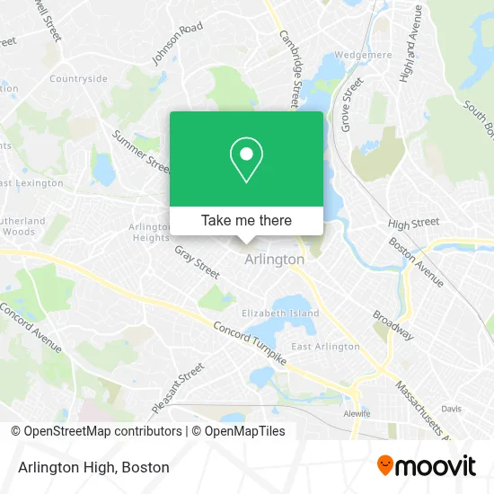 Arlington High map