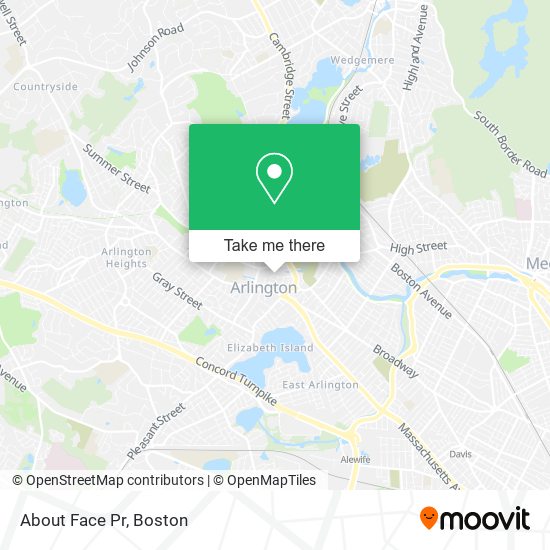 Mapa de About Face Pr