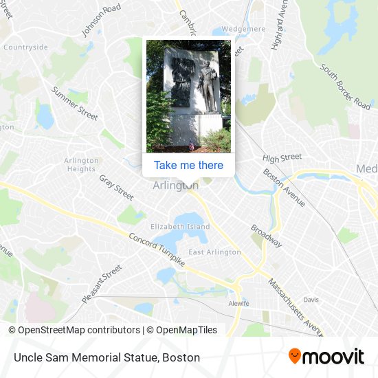 Mapa de Uncle Sam Memorial Statue