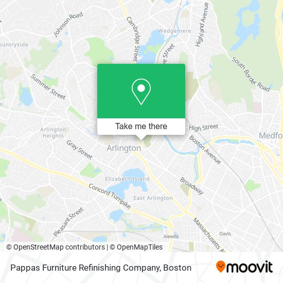 Mapa de Pappas Furniture Refinishing Company