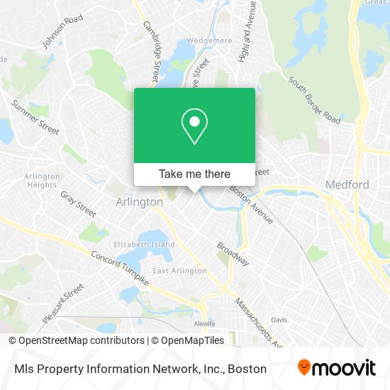 Mapa de Mls Property Information Network, Inc.