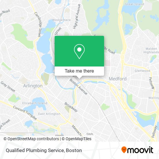 Qualified Plumbing Service map