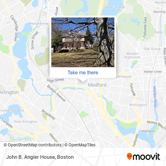 Mapa de John B. Angier House