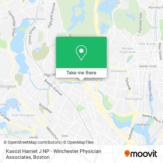 Mapa de Kasozi Harriet J NP - Winchester Physician Associates