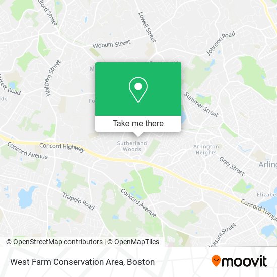 West Farm Conservation Area map