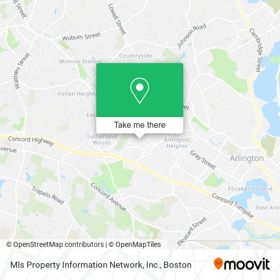 Mapa de Mls Property Information Network, Inc.