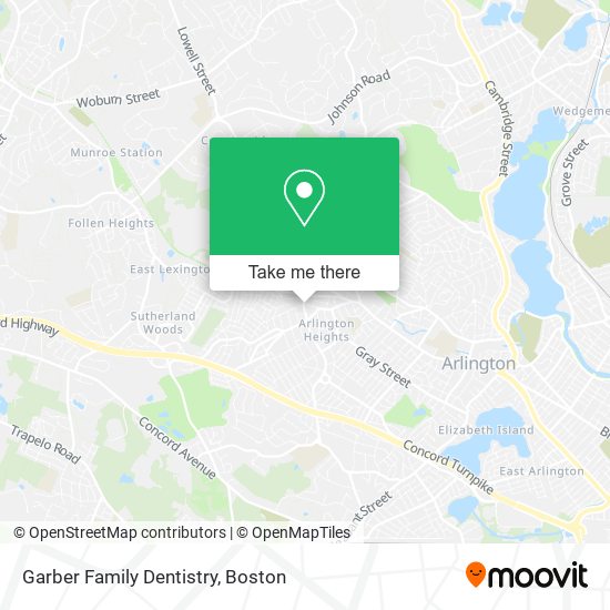 Garber Family Dentistry map