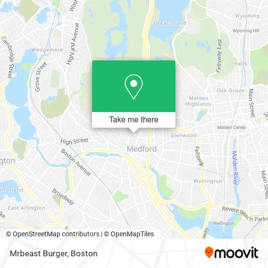 Mapa de Mrbeast Burger