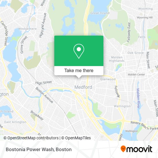 Mapa de Bostonia Power Wash