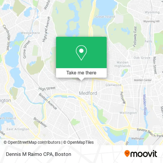 Mapa de Dennis M Raimo CPA