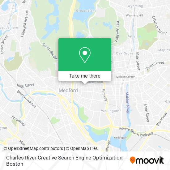 Mapa de Charles River Creative Search Engine Optimization