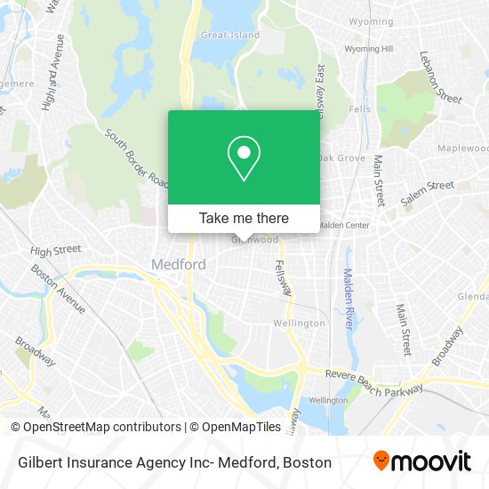 Mapa de Gilbert Insurance Agency Inc- Medford