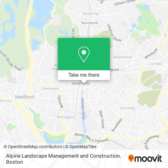 Alpine Landscape Management and Construction map