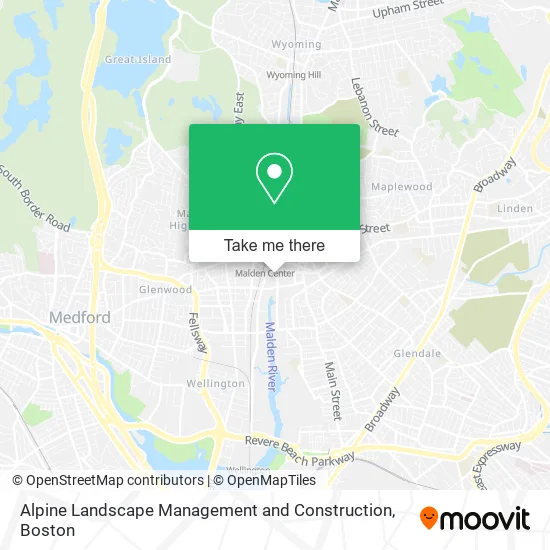 Alpine Landscape Management and Construction map