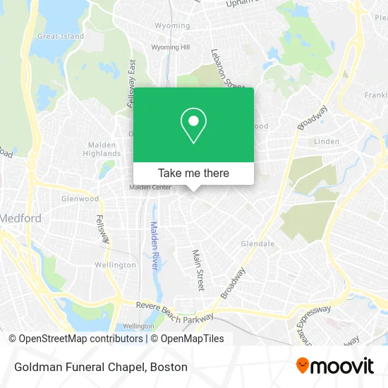 Goldman Funeral Chapel map