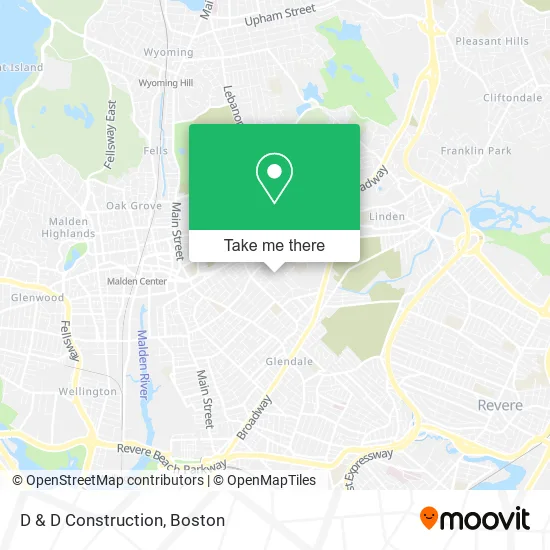 D & D Construction map