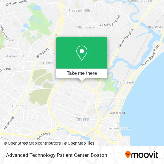 Advanced Technology Patient Center map