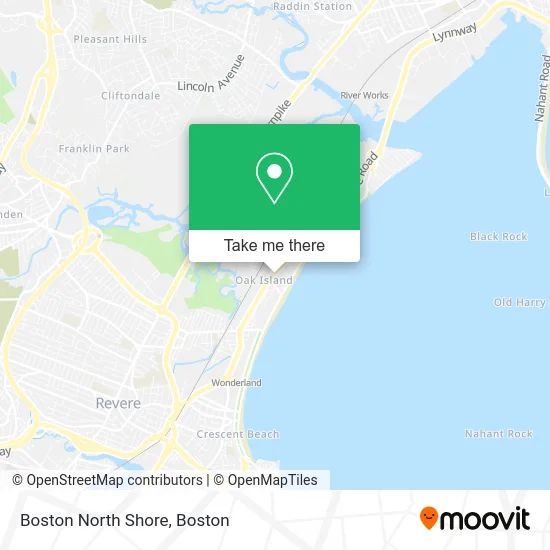Boston North Shore map