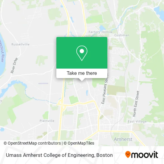 Umass Amherst College of Engineering map