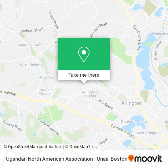 Ugandan North American Association - Unaa map