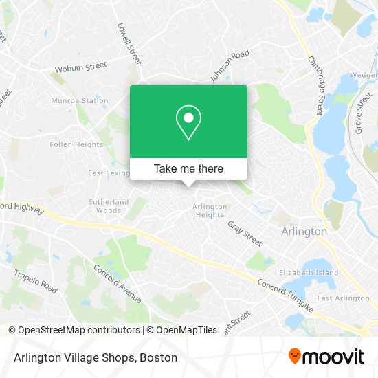 Mapa de Arlington Village Shops