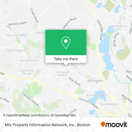 Mls Property Information Network, Inc. map
