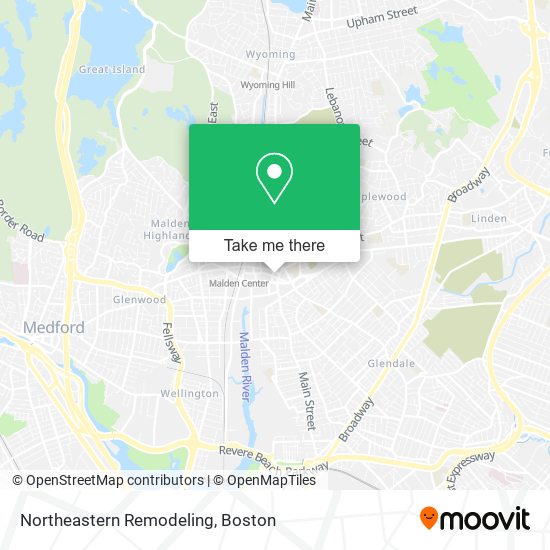 Northeastern Remodeling map