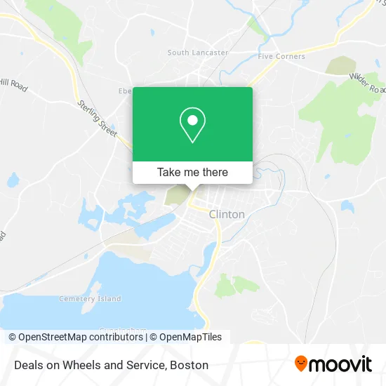 Deals on Wheels and Service map