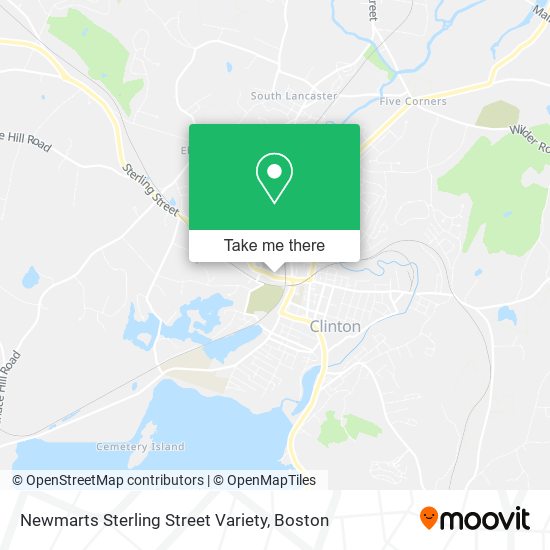 Mapa de Newmarts Sterling Street Variety