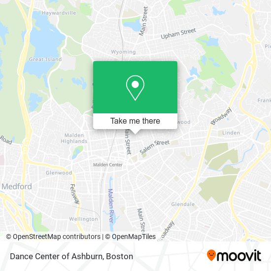 Mapa de Dance Center of Ashburn