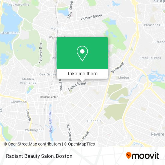 Mapa de Radiant Beauty Salon