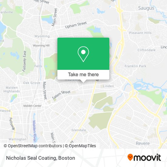 Nicholas Seal Coating map