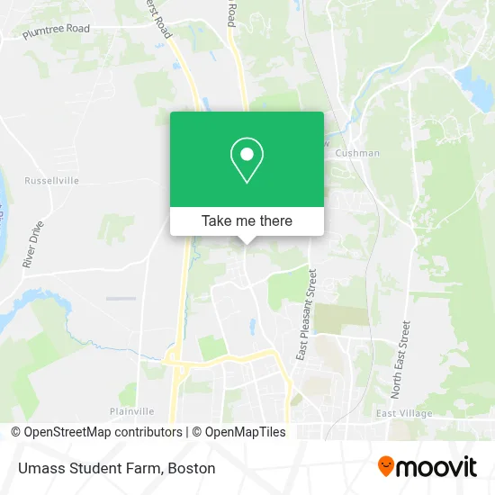 Umass Student Farm map