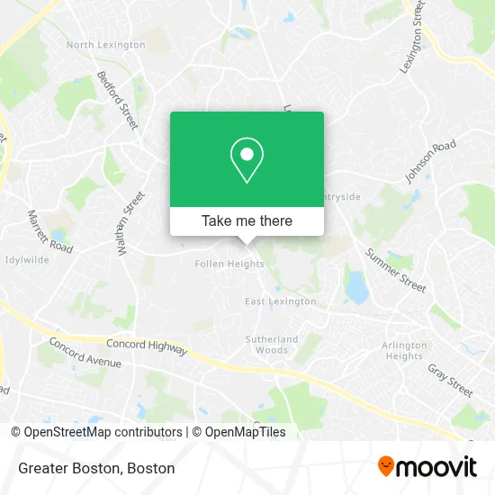 Greater Boston map
