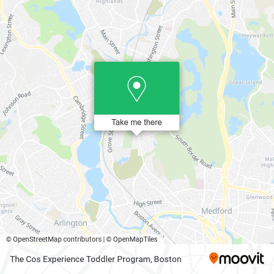 Mapa de The Cos Experience Toddler Program