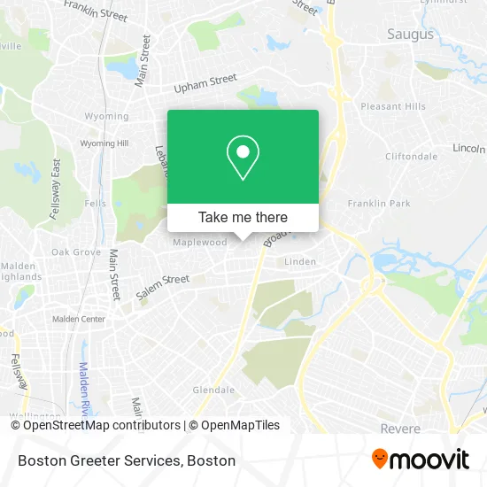 Boston Greeter Services map