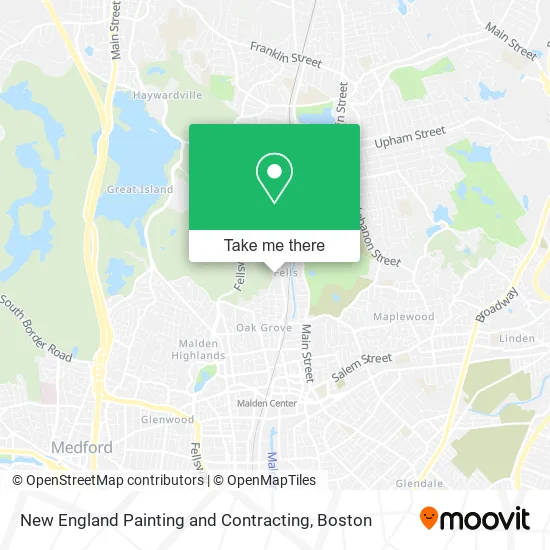 New England Painting and Contracting map