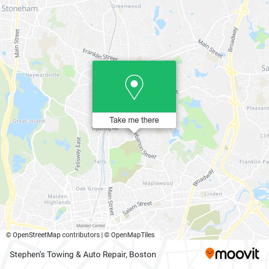 Stephen's Towing & Auto Repair map