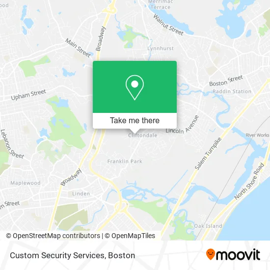Custom Security Services map