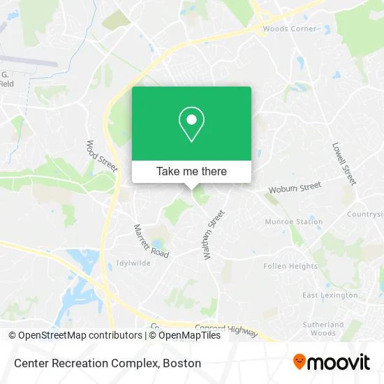 Center Recreation Complex map