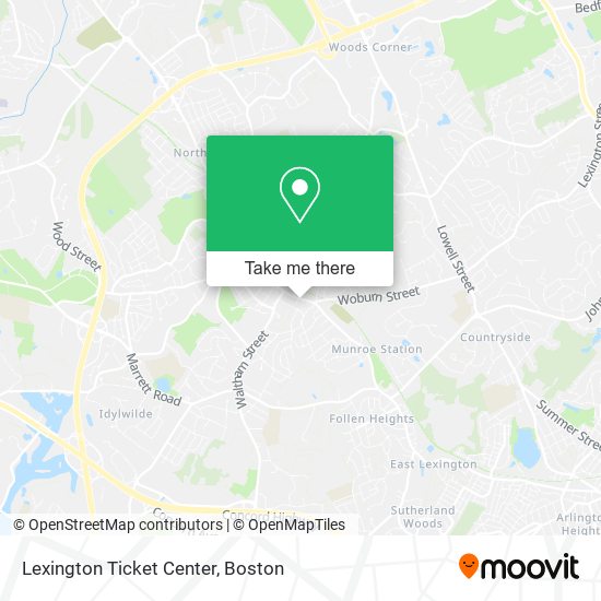 Lexington Ticket Center map